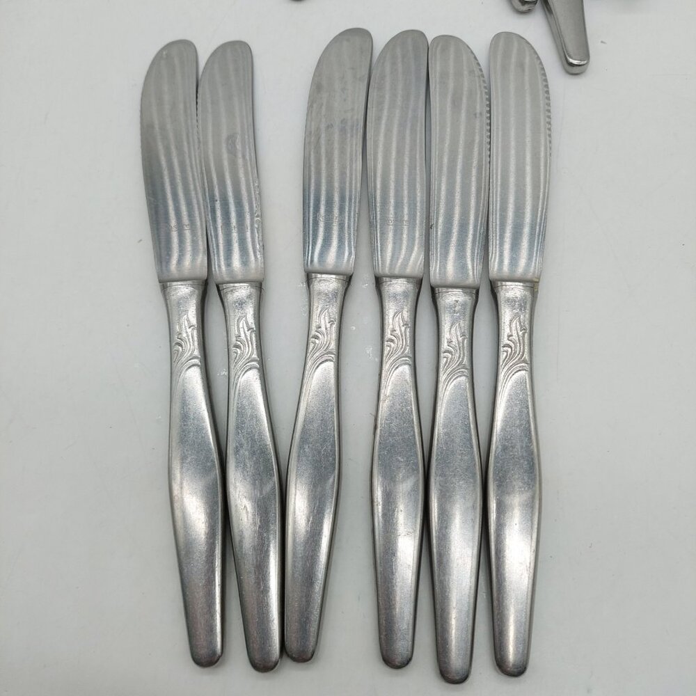 Rostfrei Remanit Dinner Knives 8" Lot Of 6